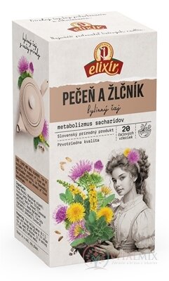 AGROKARPATY PEČEŇ A ŽLČNÍK bylinný čaj, čistý prírodný produkt, 20x2 g (40 g)