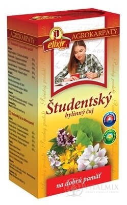 AGROKARPATY ŠTUDENTSKÝ čaj, Pamäť bylinný čaj 20x2 g (40 g)