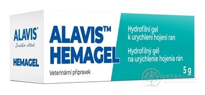 ALAVIS HEMAGEL veterinárny hydrofilný gél na rany 1x5 g