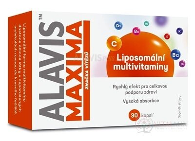ALAVIS MAXIMA Lipozomálny MULTIVITAMÍN cps 1x30 ks