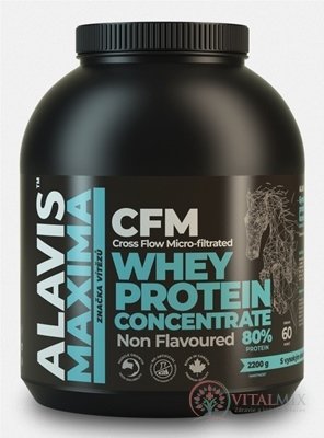 ALAVIS MAXIMA Srvátkový proteínový koncentrát 80% prášok 1x2200 g