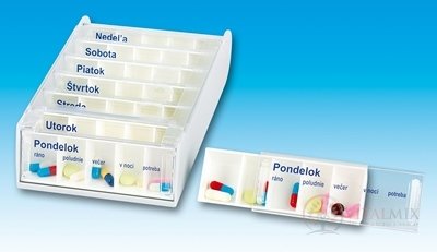 ANABOX Dávkovač na lieky 7 dní biely (7x5 priečinkov) 1x1 ks
