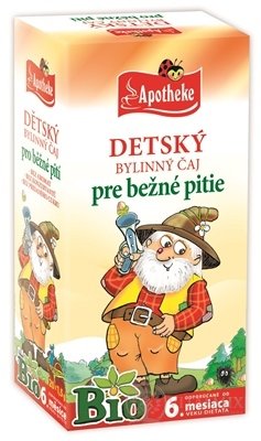APOTHEKE BIO DETSKÝ BYLINNÝ ČAJ pre bežné pitie nálevové vrecká (od ukončeného 6. mesiaca)  20x1,5 g (30 g)