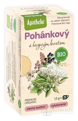 APOTHEKE BIO POHÁNKOVÝ ČAJ bylinná zmes v nálevových vreckách 20x1,5 g (30 g)