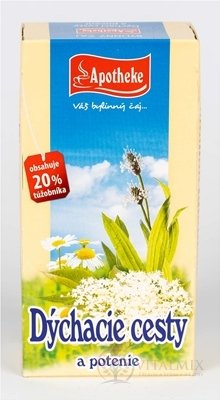 APOTHEKE ČAJ DÝCHACIE CESTY A POTENIE 20x1,5 g (30 g)