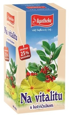 APOTHEKE ČAJ Na vitalitu s kotvičníkom 20x2 g (40 g)