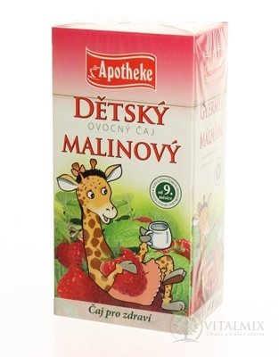 APOTHEKE DETSKÝ OVOCNÝ ČAJ MALINOVÝ (od ukončeného 9. mesiaca) 20x2 g (40 g)