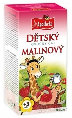 APOTHEKE DETSKÝ OVOCNÝ ČAJ MALINOVÝ (vhodné pre deti od 3 rokov) 20x2 g (40 g)