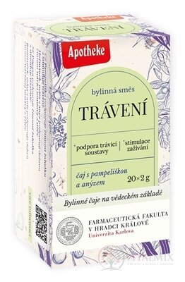 APOTHEKE FARMA TRÁVENIE bylinná zmes, čaj v nálevových vreckách 20x2 g (40 g)