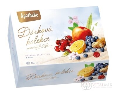 APOTHEKE KOLEKCIA Darčeková - prémiové čaje ovocné čaje (6 druhov) v nálevových vreckách 1x48 ks