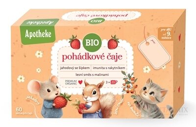 APOTHEKE KOLEKCIA Rozprávkové čaje BIO ovocné a bylinné čaje (3 druhy) v nálevových vreckách 3x20 ks (60 ks)