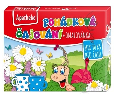 APOTHEKE KOLEKCIA ROZPRÁVKOVÉ ČAJOVANIE BIO ovocné a bylinné čaje + omaľovánka, nálevové vrecká 1x30 ks