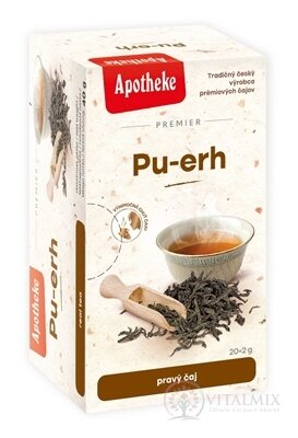 APOTHEKE PREMIER Pu-erh pravý čierny čaj v nálevových vreckách 20x2 g (40 g)