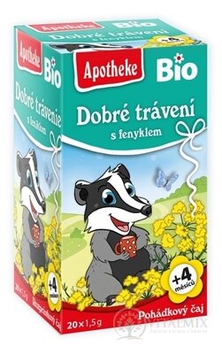 APOTHEKE ROZPRÁVKA Dobré trávenie s feniklom Bio bylinný čaj (od ukončeného 4. mesiaca) 20x1,5 g (30 g)