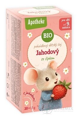 APOTHEKE ROZPRÁVKA Jahodový so šípkami BIO ovocný čaj, detský (od ukončeného 9. mesiaca) 20x1,5 g (30 g)