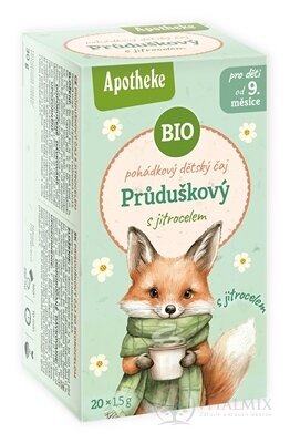 APOTHEKE ROZPRÁVKA Prieduškový so skorocelom Bio bylinný čaj (od ukončeného 9. mesiaca) 20x1,5 g (30 g)