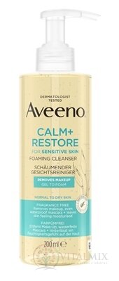 Aveeno CALM+RESTORE Foaming cleanser čistiaca pena 1x200 ml