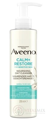 Aveeno CALM+RESTORE Nourishing oat cleanser čistiaci pleťový gél s ovsom 1x200 ml