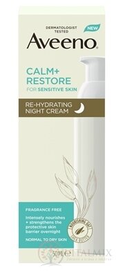 Aveeno CALM+RESTORE Re-hydrating night cream rehydratačný nočný krém 1x50 ml