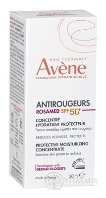 AVENE ANTIROUGEURS ROSAMED Koncentrát SPF 50+ ochranný, hydratačný 1x30 ml