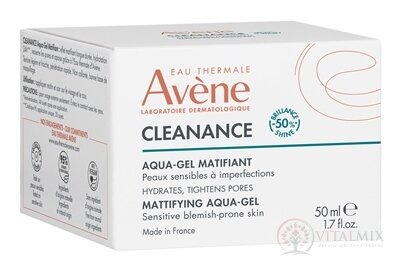 AVENE CLEANANCE Zmatňujúci AQUA-GÉL citlivá pleť so sklonom k nedokonalostiam 1x50 ml