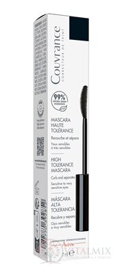 AVENE COUVRANCE ŠPIRÁLA s vysokou znášanlivosťou čierna maskara, veľmi citlivé oči (inov. 2024) 1x7 ml