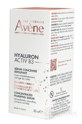 AVENE HYALURON ACTIV B3 Sérum koncentrované vyhladzujúce 1x30 ml
