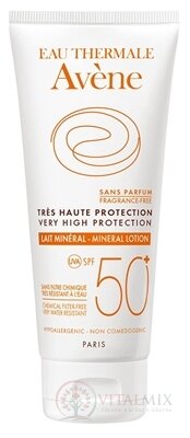 AVENE LAIT MINÉRAL SPF50+ minerálne mlieko (veľmi vysoká ochrana) 1x100 ml