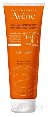 AVENE LAIT SPF50+ (inov. 2019) mlieko, veľmi vysoká ochrana citlivej kože 1x250 ml