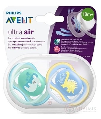 AVENT CUMLÍK 18+M Ultra air Koala, chlapec na utišovanie, silikón 1x2 ks