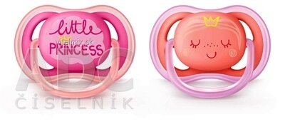 AVENT CUMLÍK 6-18M Ultra air Obrázok dievča na utišovanie, silikón 1x2 ks