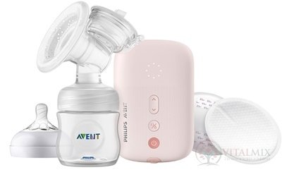 AVENT ODSÁVAČKA MLIEKA elektrická (SCF395/11) odsávačka + fľaša 125 ml, 1x1 set