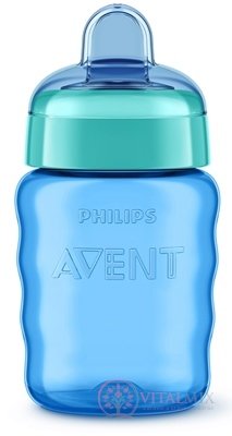 AVENT HRNČEK Klasik 260 ml od 9 mesiacov. silikónový náustok, chlapec, 1x1 ks