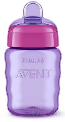 AVENT HRNČEK Klasik 260 ml od 9 mesiacov. silikónový náustok, dievča, 1x1 ks