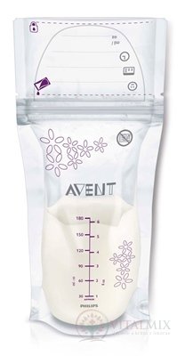 AVENT Vrecká na materské mlieko jednorazové, objem 180 ml (vrecko) 1x25 ks