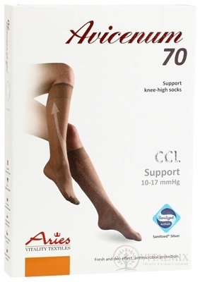 AVICENUM 70 Lýtkové pančuchy (podkolienky) veľkosť 23-25, A.KT, Sanitized, telové, 1x1 pár