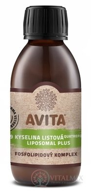 AVITA B9 KYSELINA LISTOVÁ LIPOSOMAL PLUS fosfolipidový komplex 1x200 ml