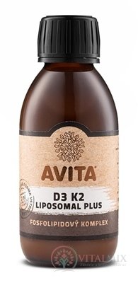 AVITA D3 K2 LIPOSOMAL PLUS fosfolipidový komplex 1x200 ml