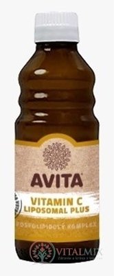 AVITA VITAMIN C LIPOSOMAL Plus roztok, fosfolipidový komplex (inov. 2020-04) 1x250 ml