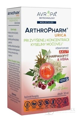 AVROPA ArthroPharm Urica bylinné kvapky 1x50 ml