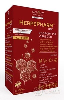 AVROPA HerpePharm HPV prášok, bez príchute 1x210 g