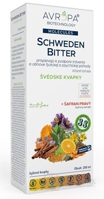 AVROPA SCHWEDEN BITTER bylinné kvapky 1x200 ml