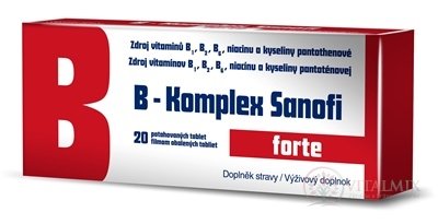 B-Komplex forte Sanofi tbl flm 1x20 ks