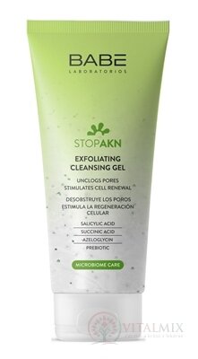 BABÉ AKNÉ Exfoliačný čistiaci gél (Exfoliating Cleansing gel) 1x200 ml