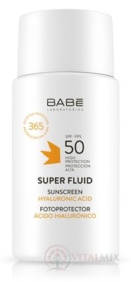 BABÉ SUPER FLUID SPF50 číry fluid s ochranným faktorom pre všetky typy pleti 1x50 ml