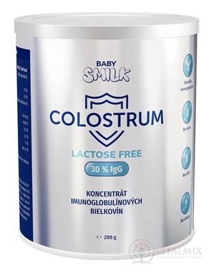 BABYSMILK COLOSTRUM LACTOSE FREE 30% lgG prášok 1x200 g