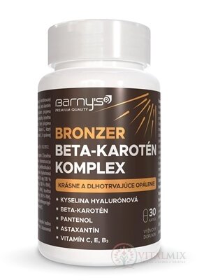 Barny's BRONZER Beta-karotén Komplex cps 1x30 ks