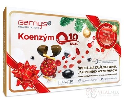 Barny's KOENZÝM Q10 DUAL 60 mg cps (vianočné balenie) 2x30 (60 ks)
