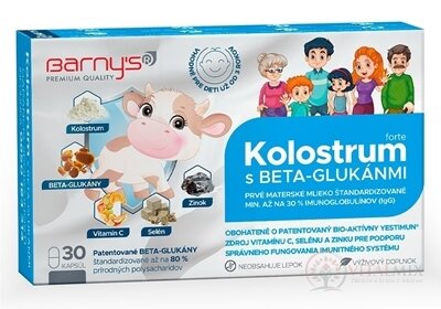 Barny's KOLOSTRUM s beta-glukánmi forte cps 1x30 ks