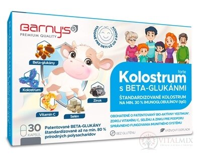 Barny's KOLOSTRUM s beta-glukánmi forte cps 1x30 ks